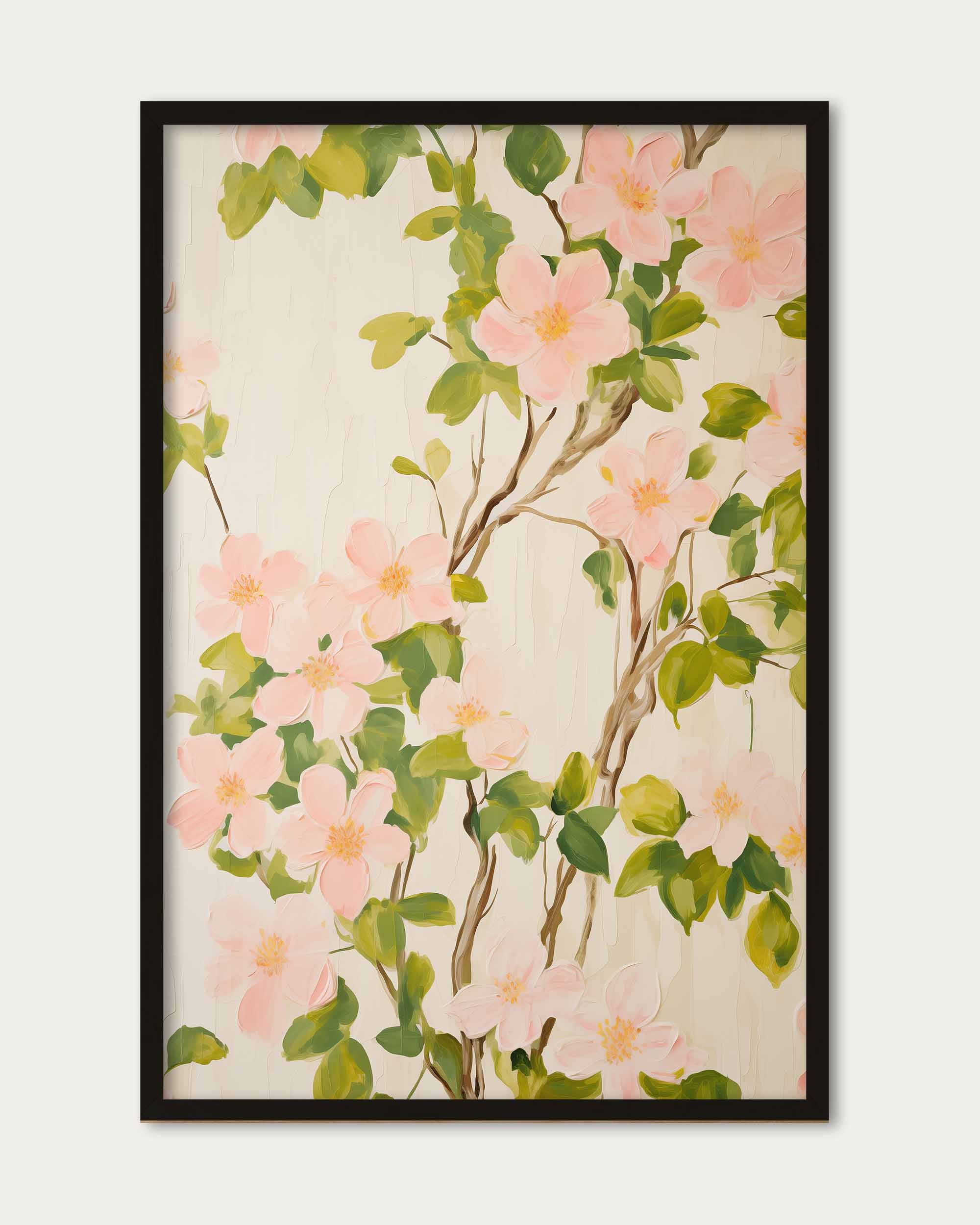 Pink Flowers Wall Art