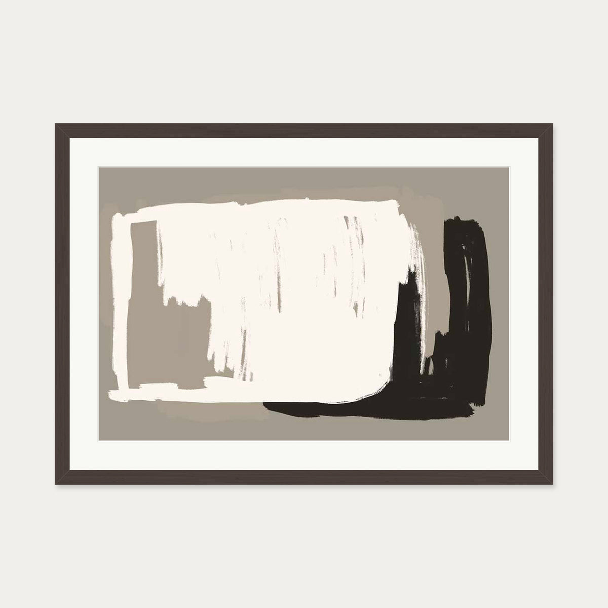 Prelude Art Print — 50 x 70 cm — Brown Frame