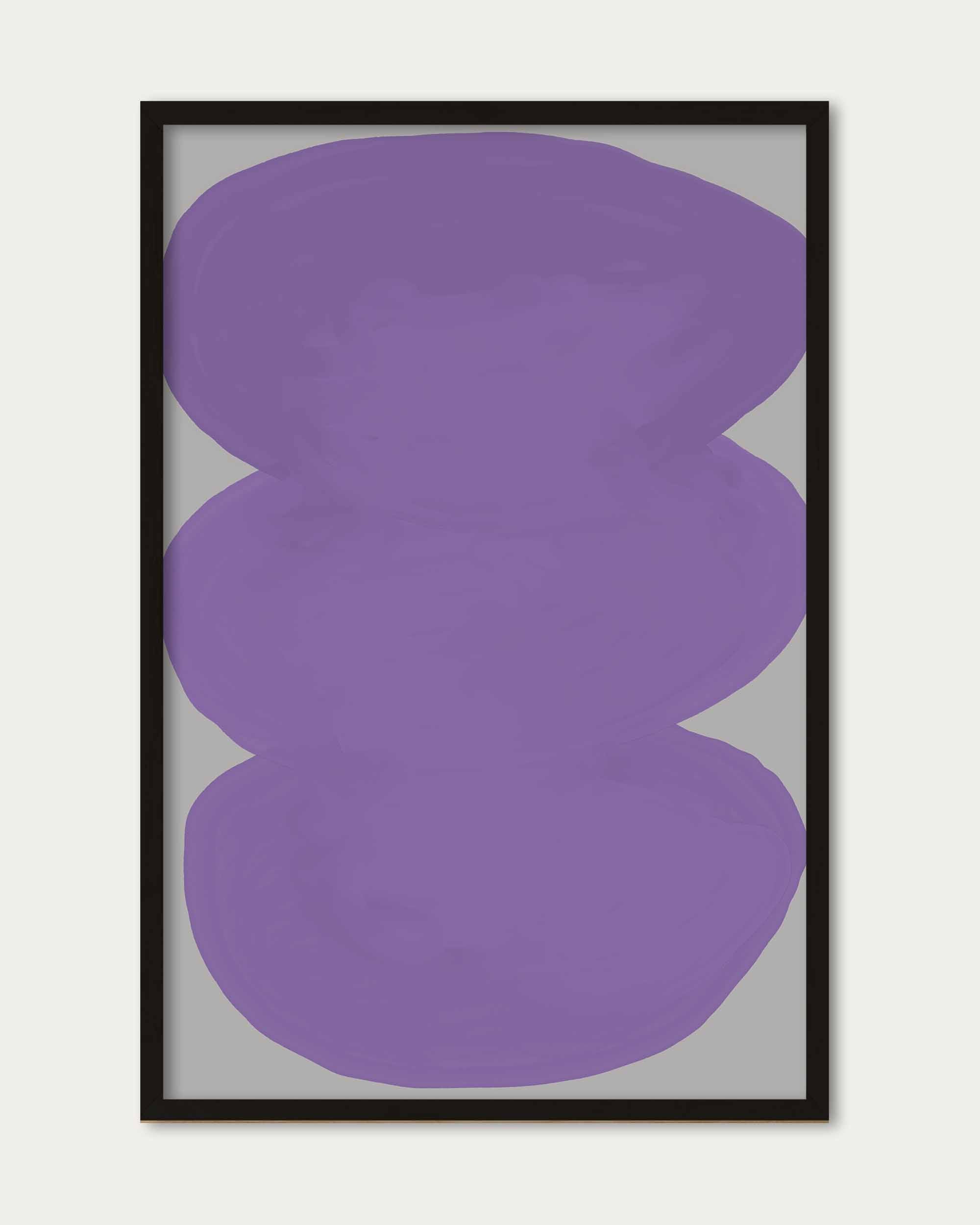 Purple Organic Shapes Wall Art