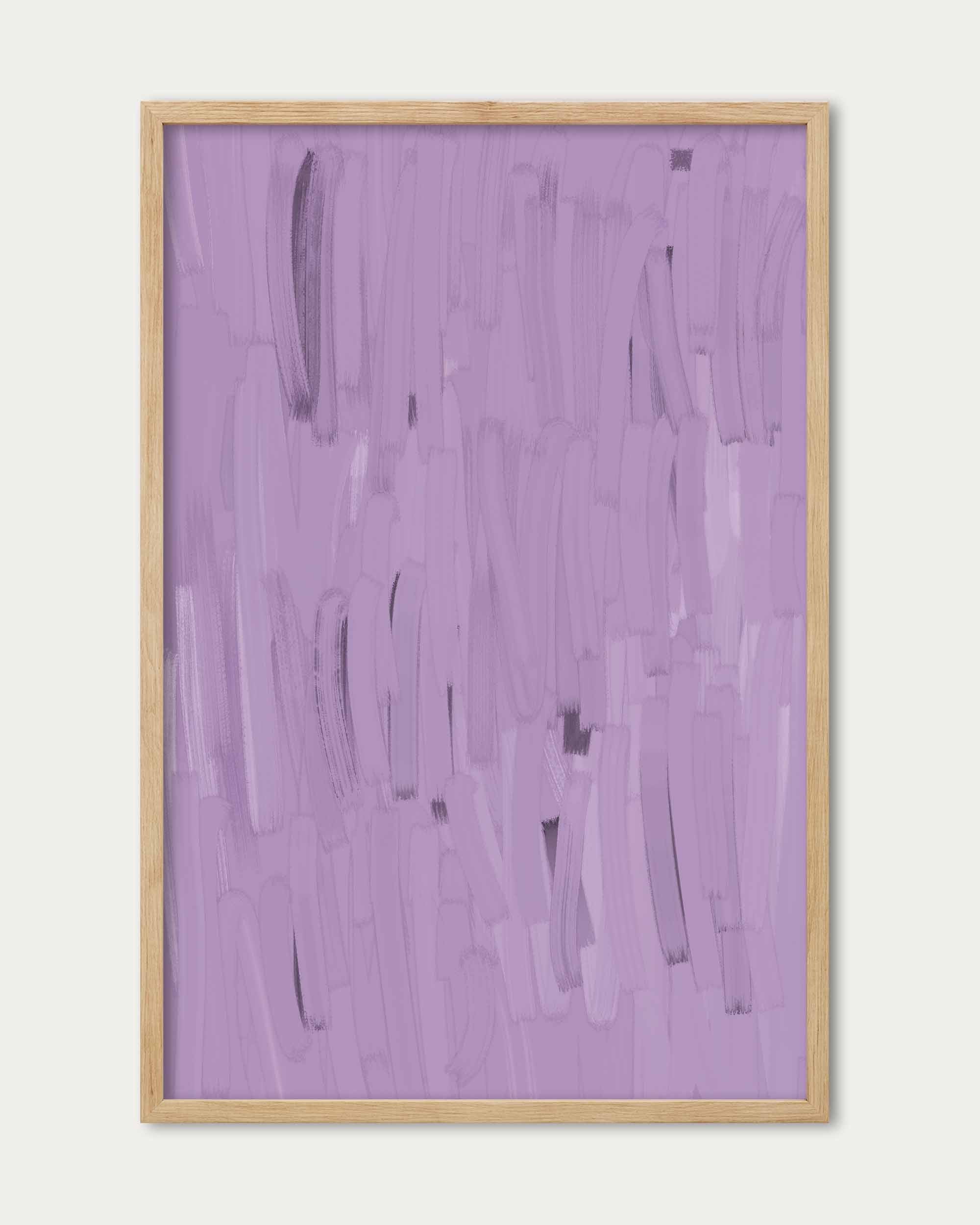 Purple Lines Wall Art