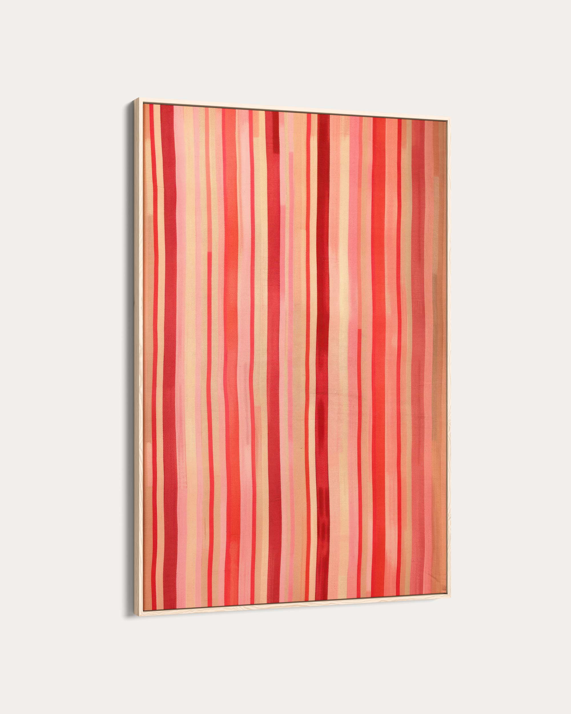 Red Stripes Wall Art