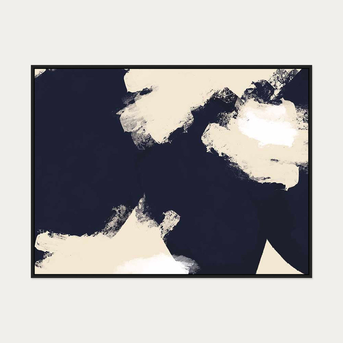 Refined Canvas Art — 90 x 120 cm — Black Frame