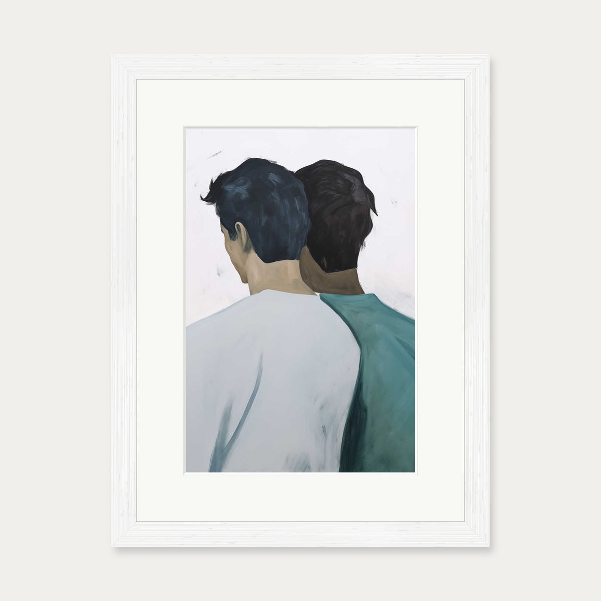 Reflection Art Print — 30 x 40 cm — White Frame