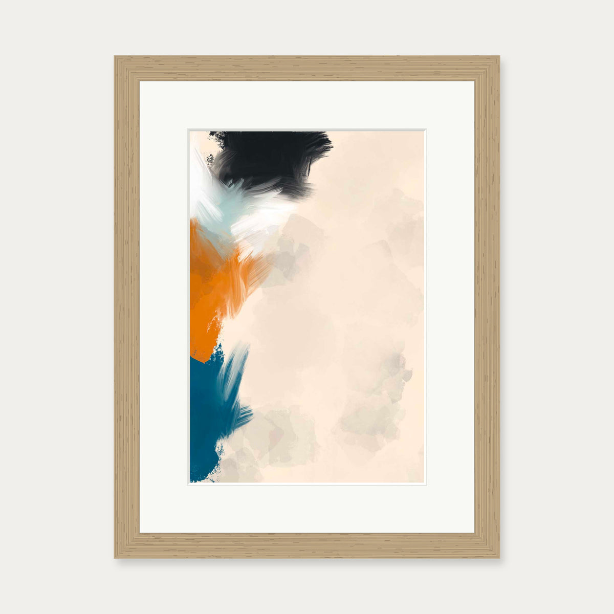 Regaining Balance Art Print — 30 x 40 cm — Oak Frame