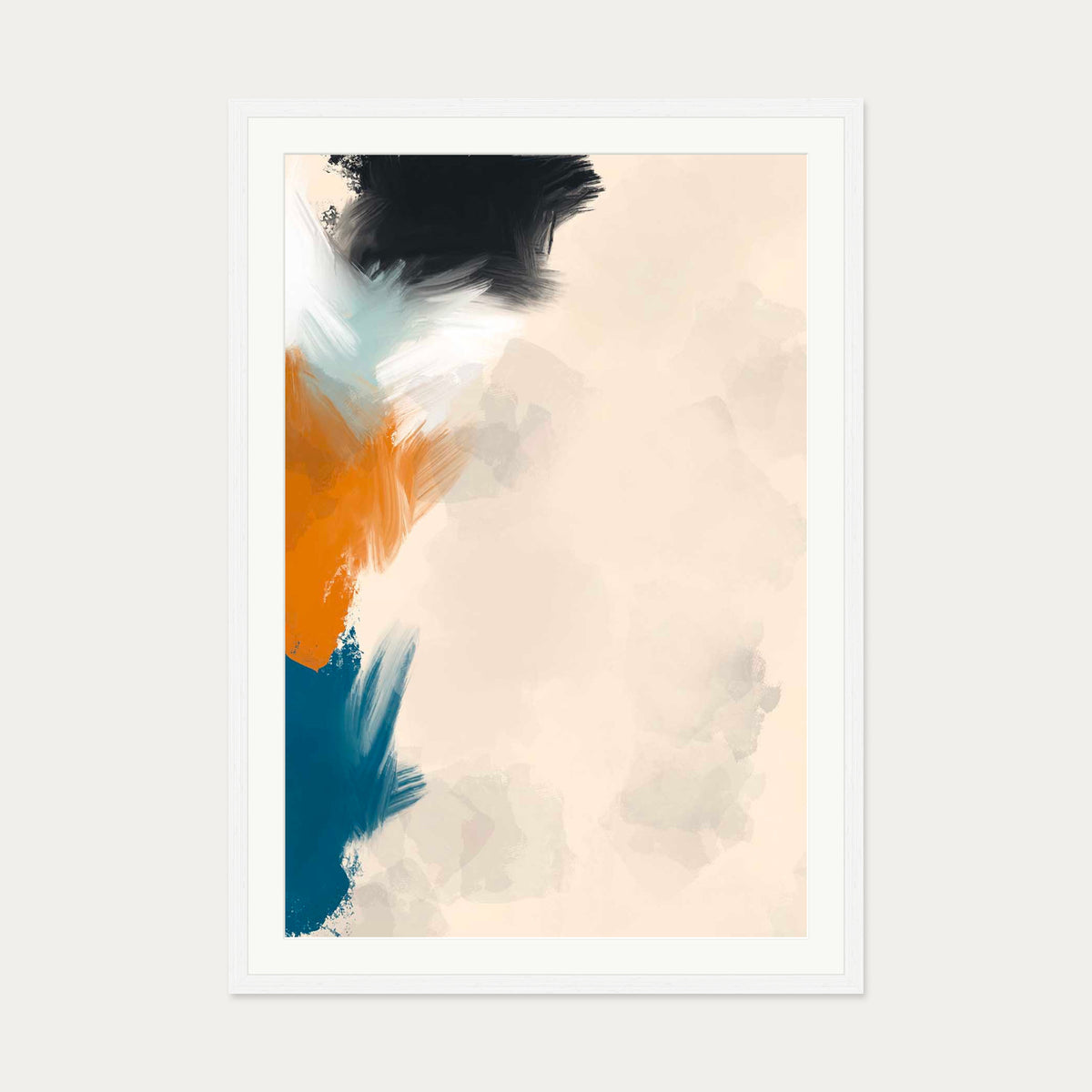 Regaining Balance Art Print — 70 x 100 cm — White Frame