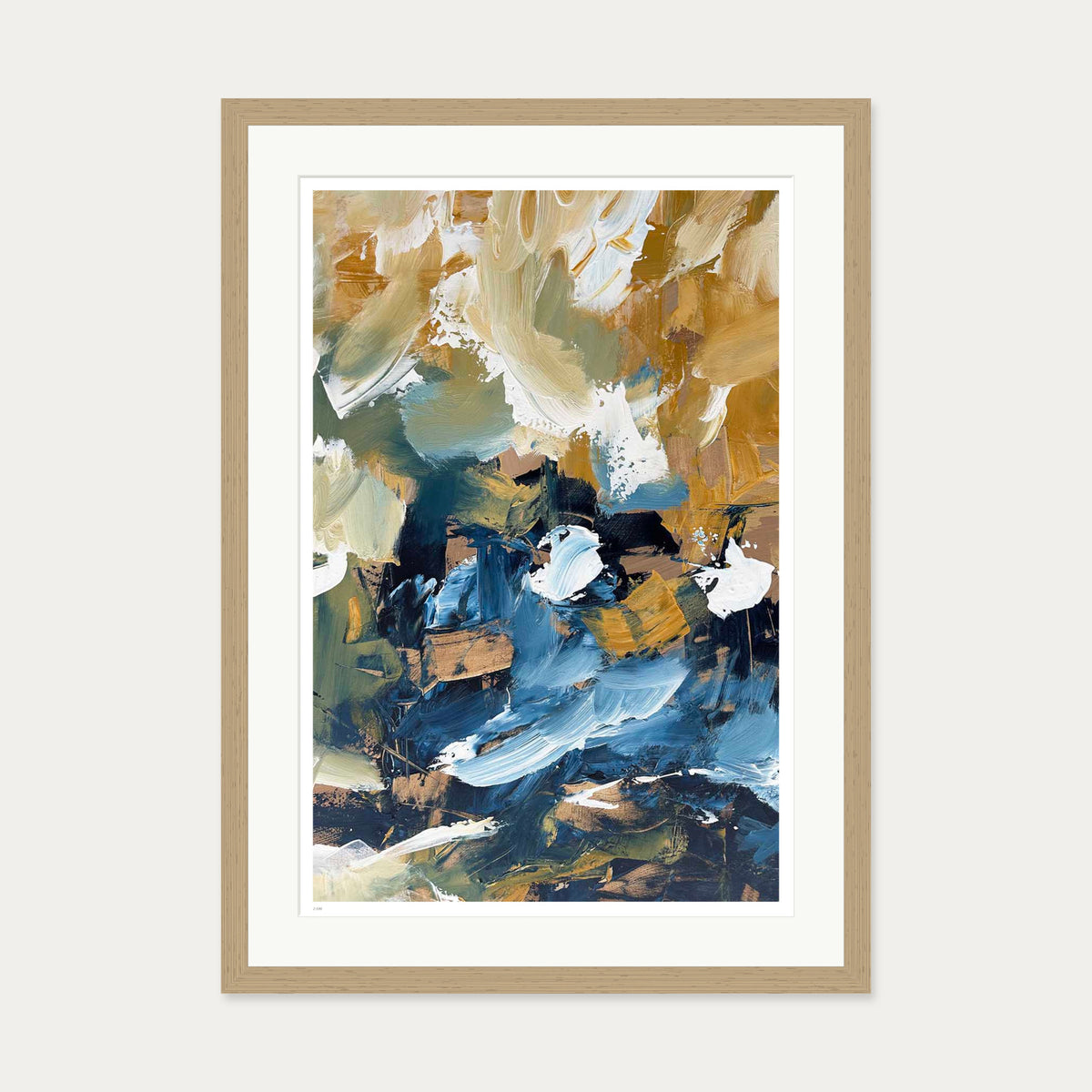 Resonance II Limited Edition Print — 50 x 70 cm — Oak Frame