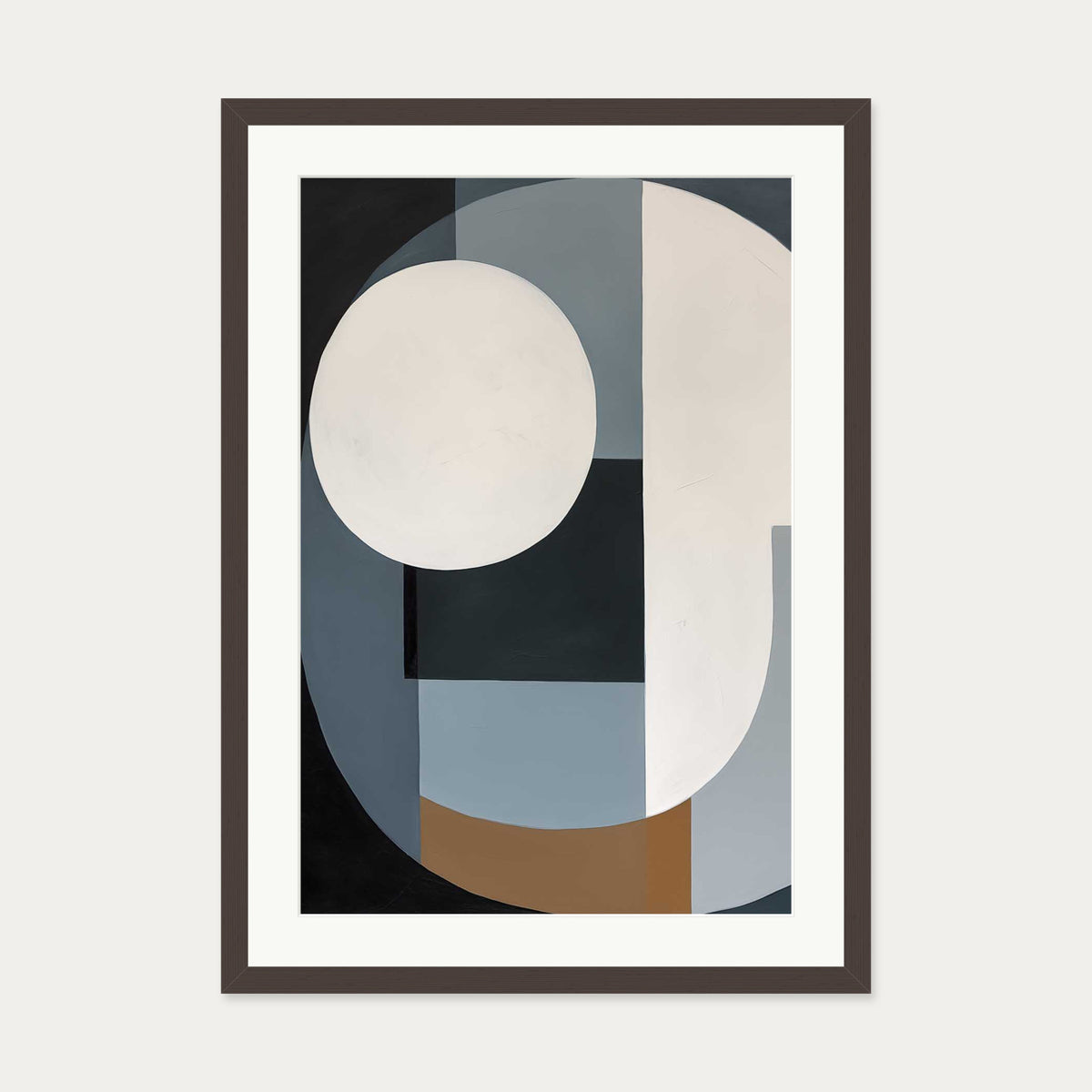 Rewind Art Print — 50 x 70 cm — Brown Frame