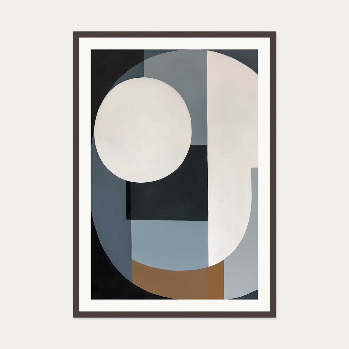 Rewind Art Print — 70 x 100 cm — Brown Frame