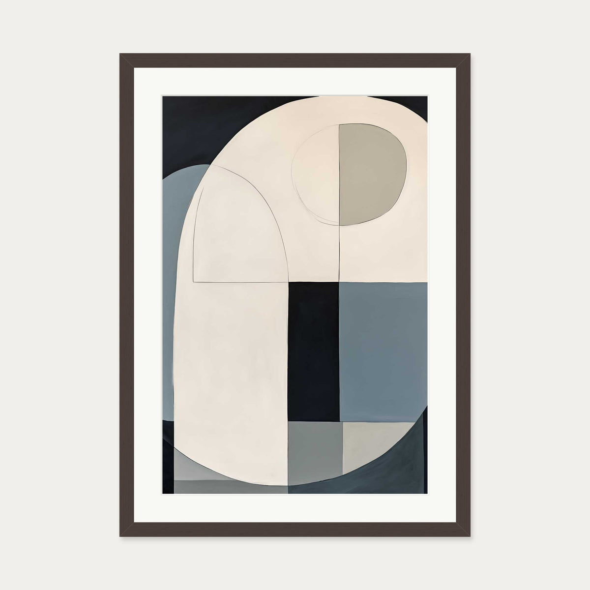 Rewind II Art Print — 50 x 70 cm — Brown Frame