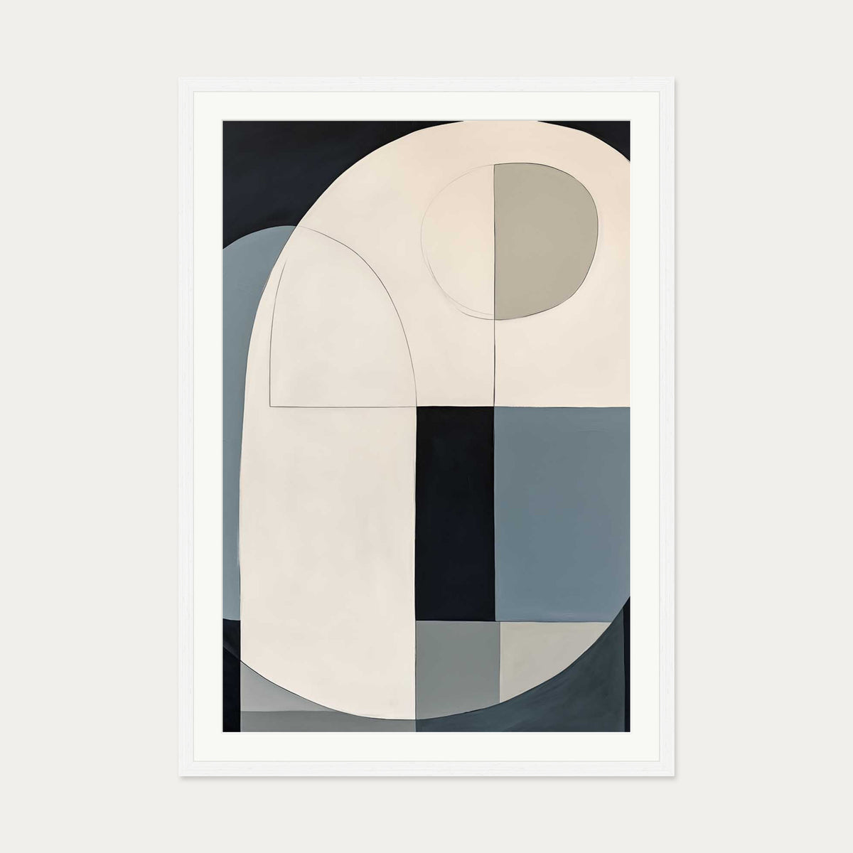 Rewind II Art Print — 70 x 100 cm — White Frame