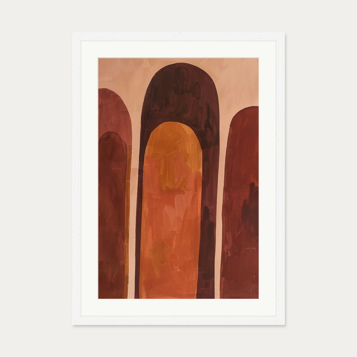 Rise Wall Art Print — 50 x 70 cm — White Frame