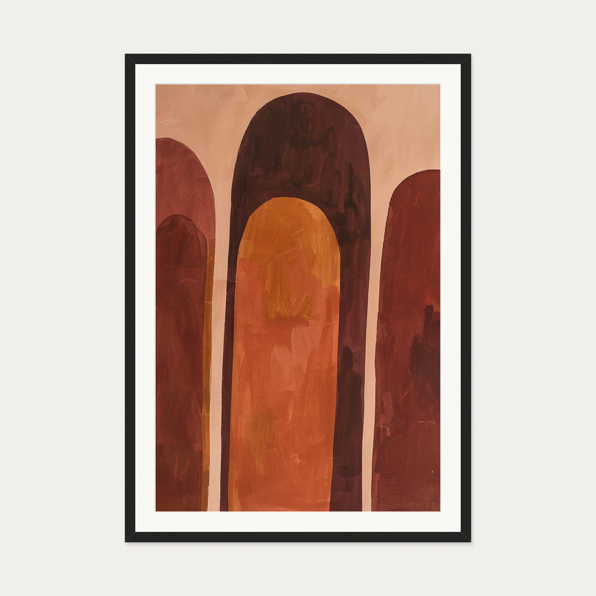 Rise Wall Art Print — 70 x 100 cm — Black Frame