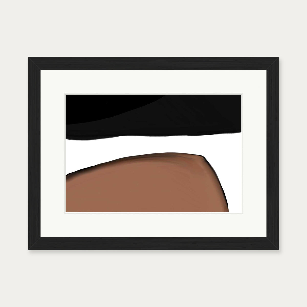 Rounded Cave Art Print — 30 x 40 cm — Black Frame
