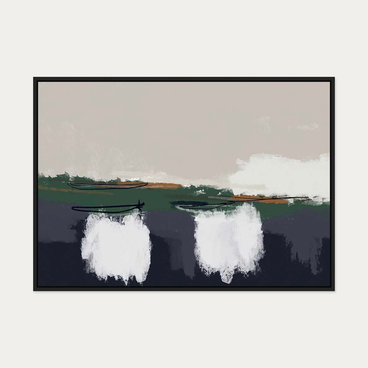 Sailing Canvas Art — 70 x 100 cm — Black Frame
