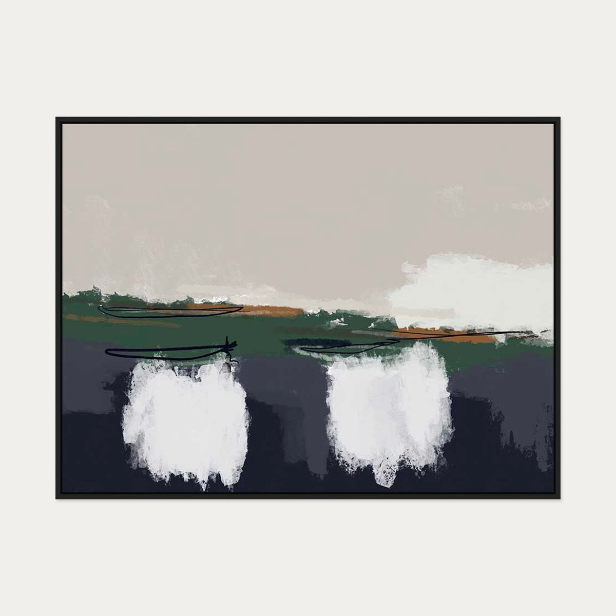 Sailing Canvas Art — 90 x 120 cm — Black Frame