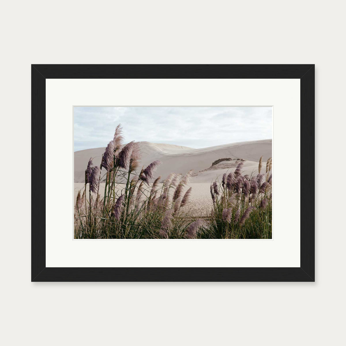 Sand Dunes II Wall Art Print — 30 x 40 cm — Black Frame