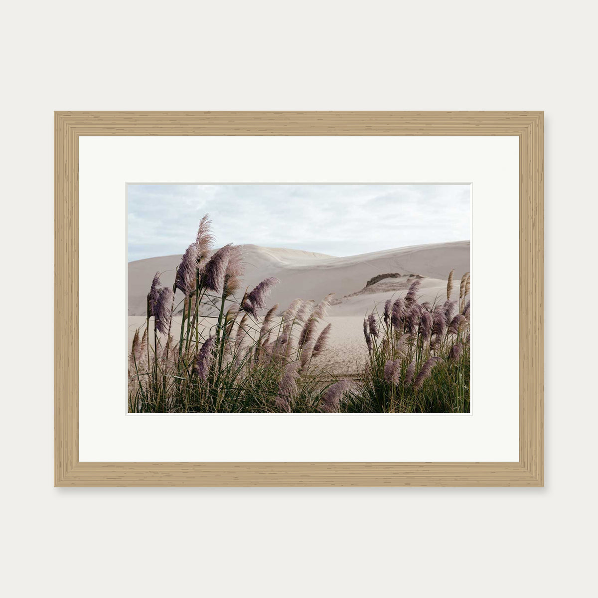 Sand Dunes II Wall Art Print — 30 x 40 cm — Oak Frame