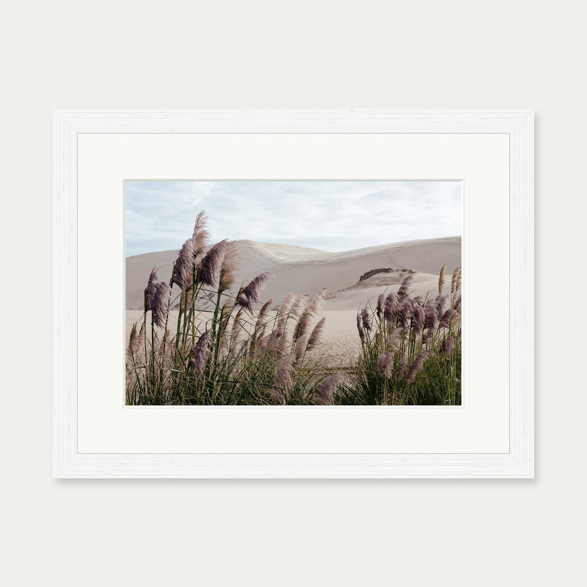 Sand Dunes II Wall Art Print — 30 x 40 cm — White Frame