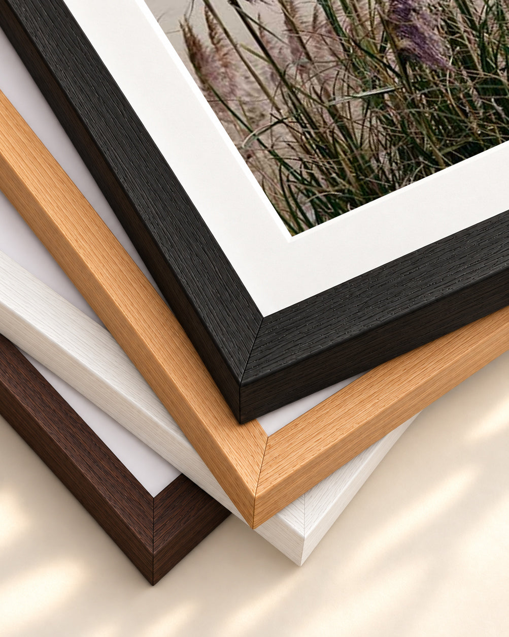 Sand Dunes II Wall Art Print — framed print corner with 5 cm mount and bevel