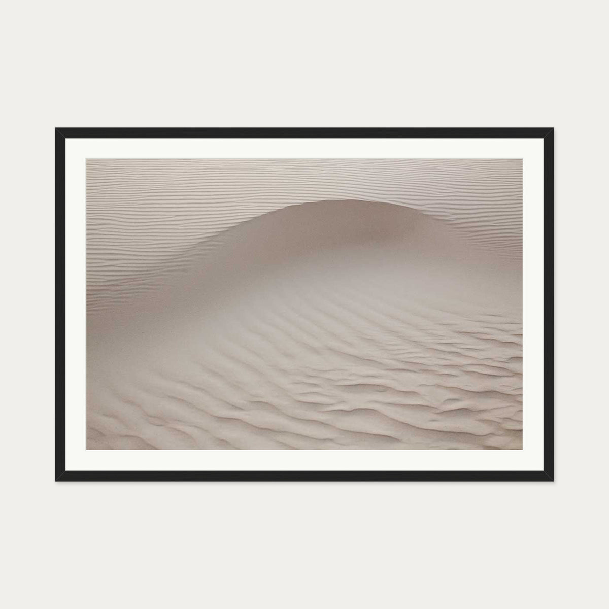 Sand Dunes Wall Art Print — 70 x 100 cm — Black Frame