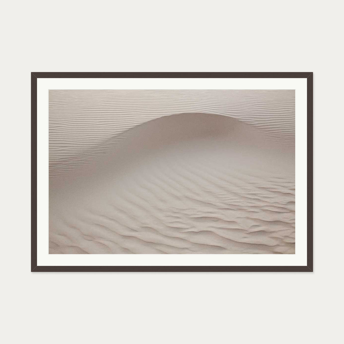 Sand Dunes Wall Art Print — 70 x 100 cm — Brown Frame