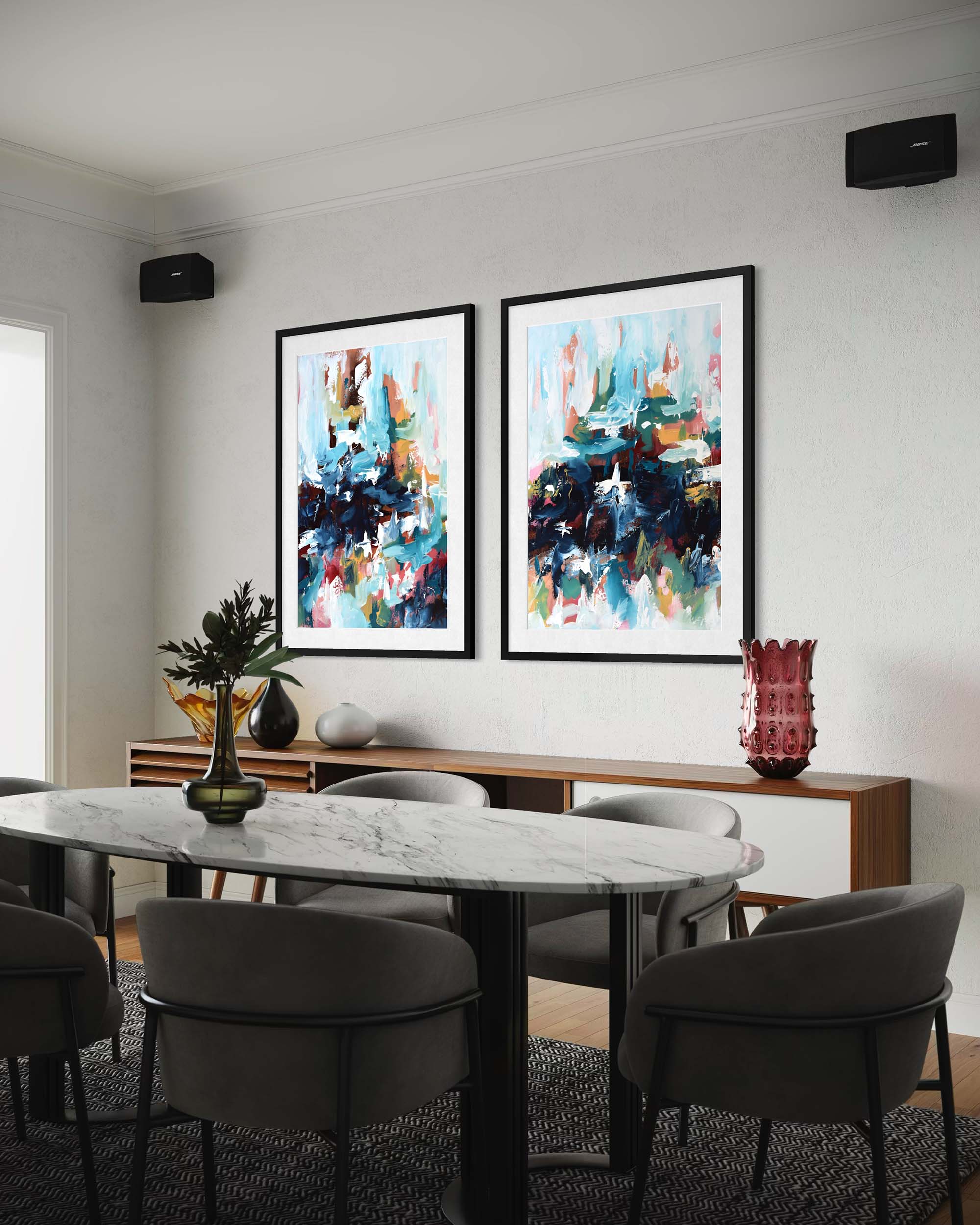 Vibrant Landscape Print Set Of 2