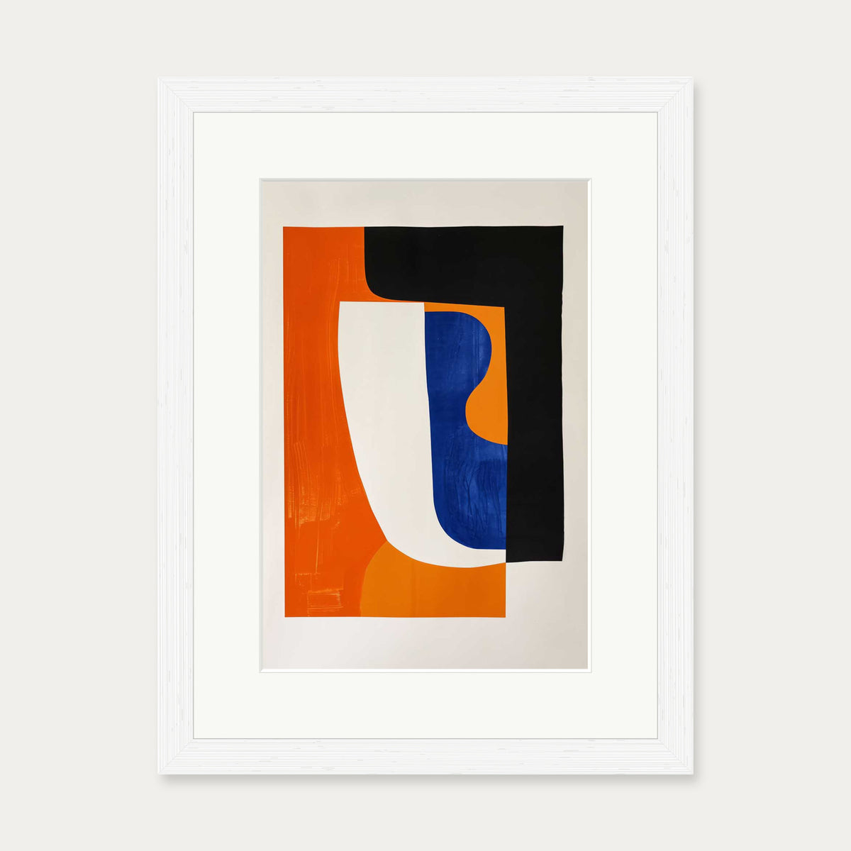 Shapes Wall Art Print — 30 x 40 cm — White Frame