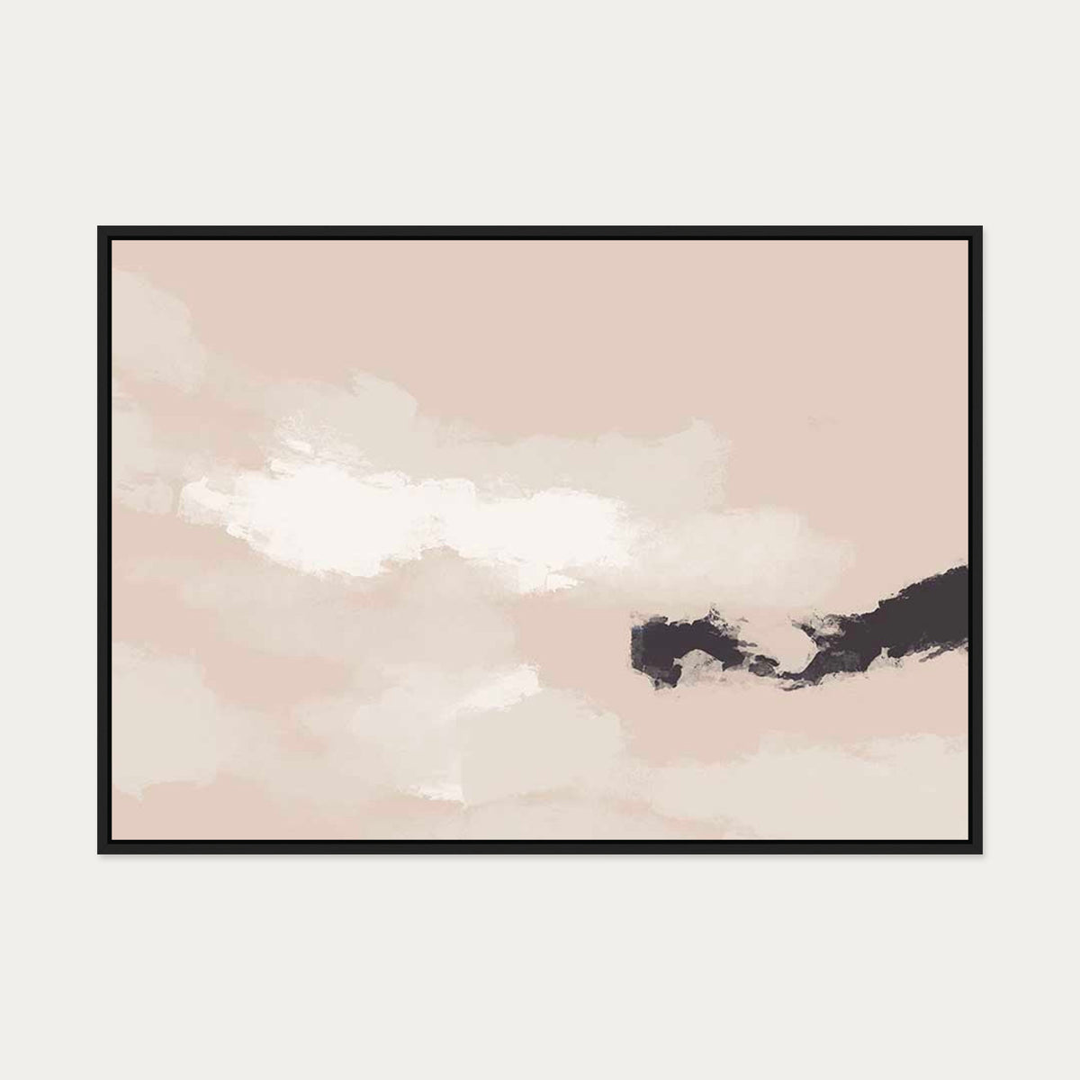 Sky Break Canvas Art — 70 x 100 cm — Black Frame