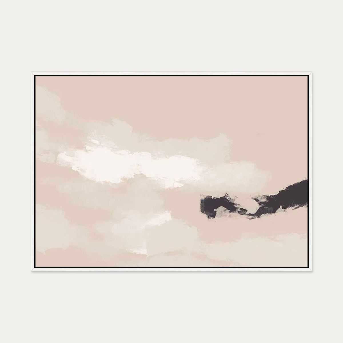 Sky Break Canvas Art — 70 x 100 cm — White Frame