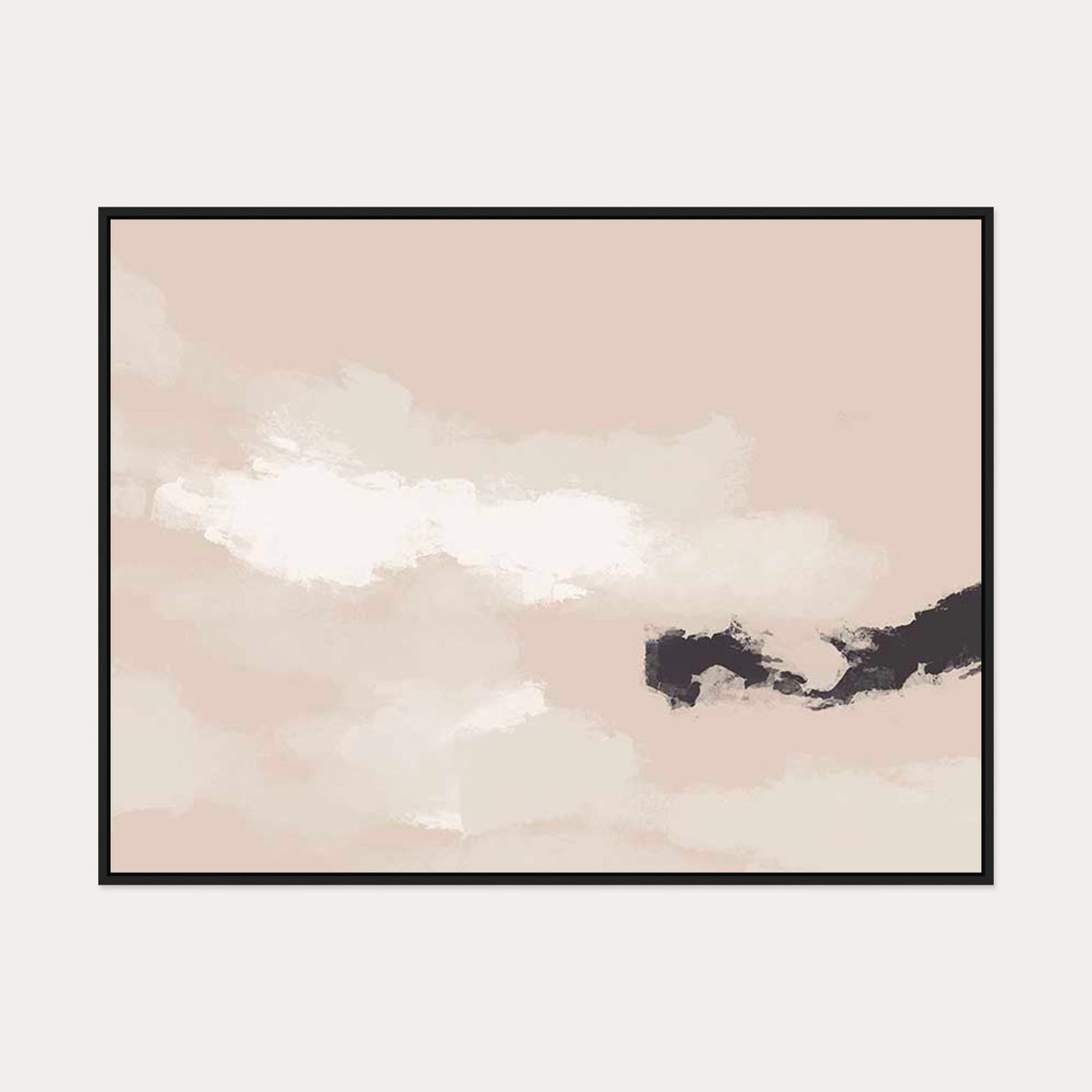 Sky Break Canvas Art — 90 x 120 cm — Black Frame