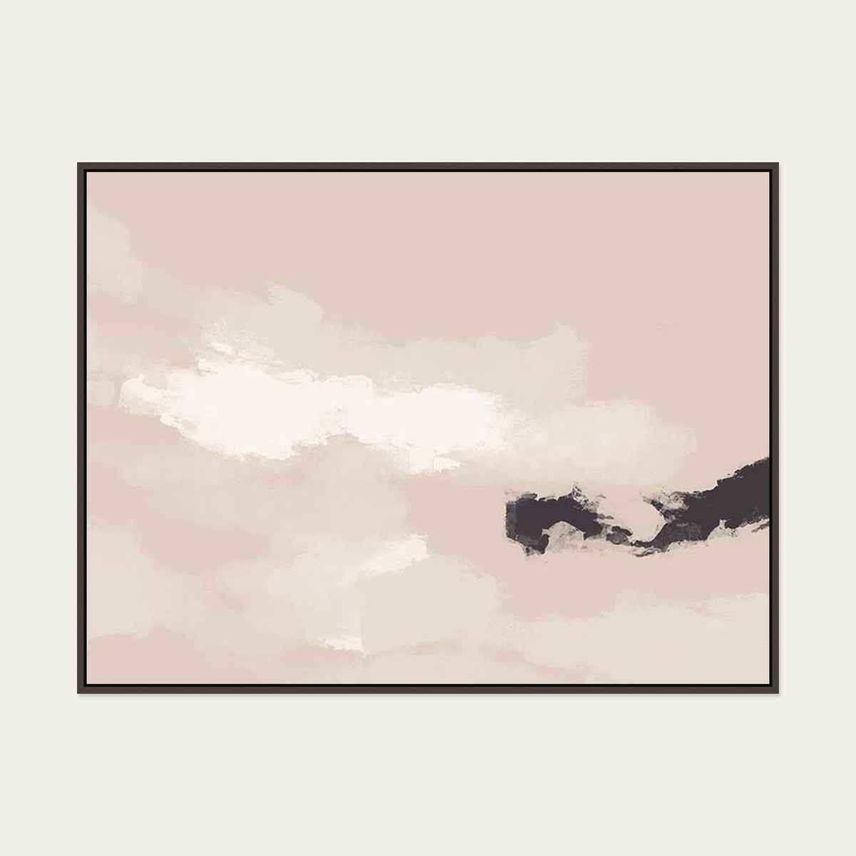 Sky Break Canvas Art — 90 x 120 cm — Brown Frame