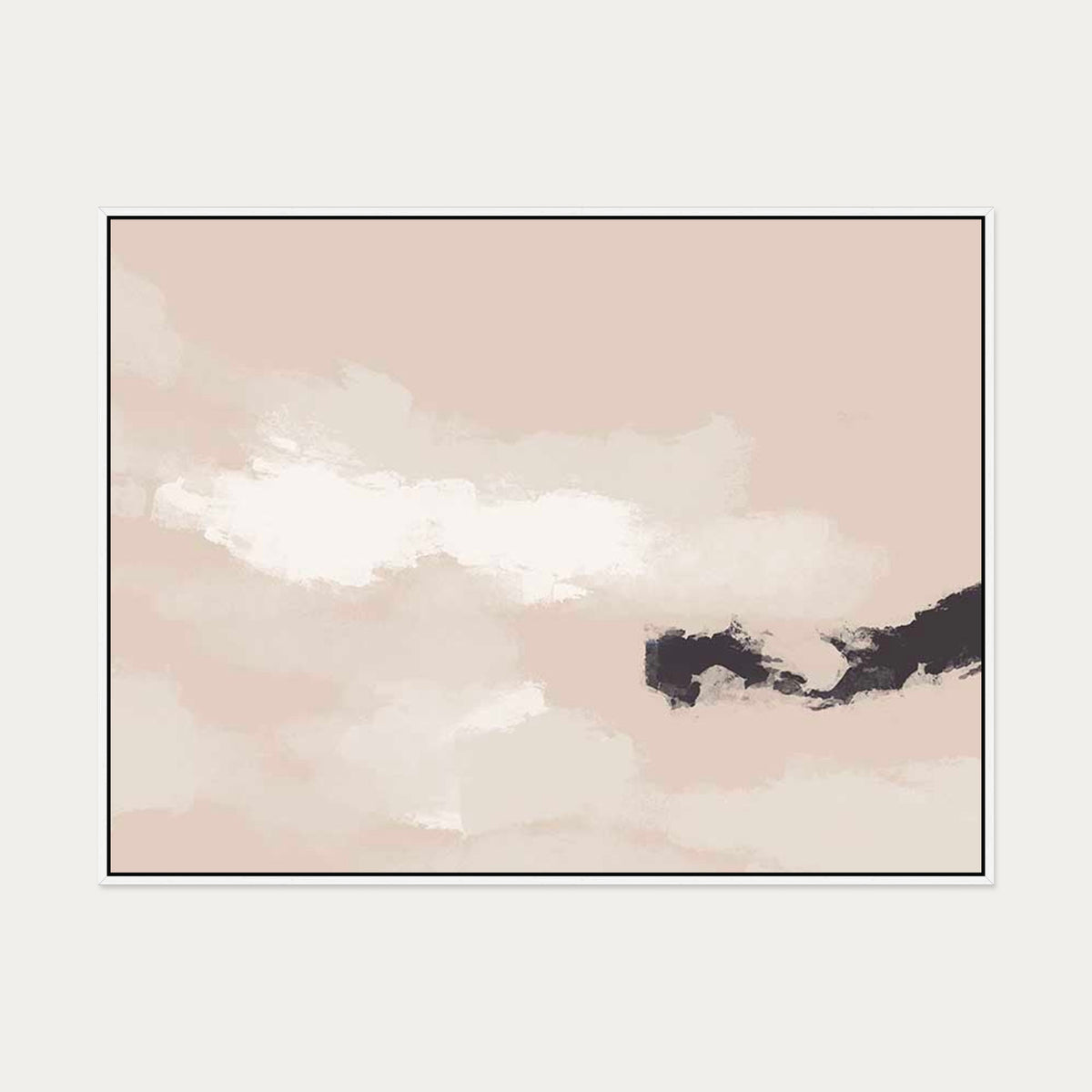Sky Break Canvas Art — 90 x 120 cm — White Frame