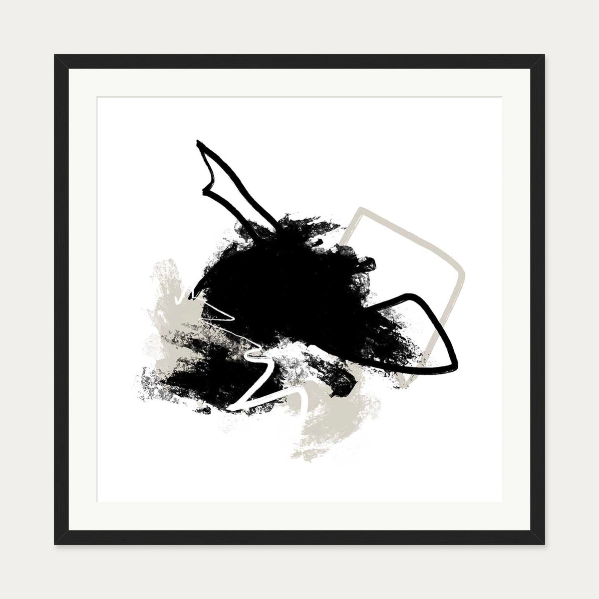 Skydance II Art Print — 70 x 70 cm — Black Frame