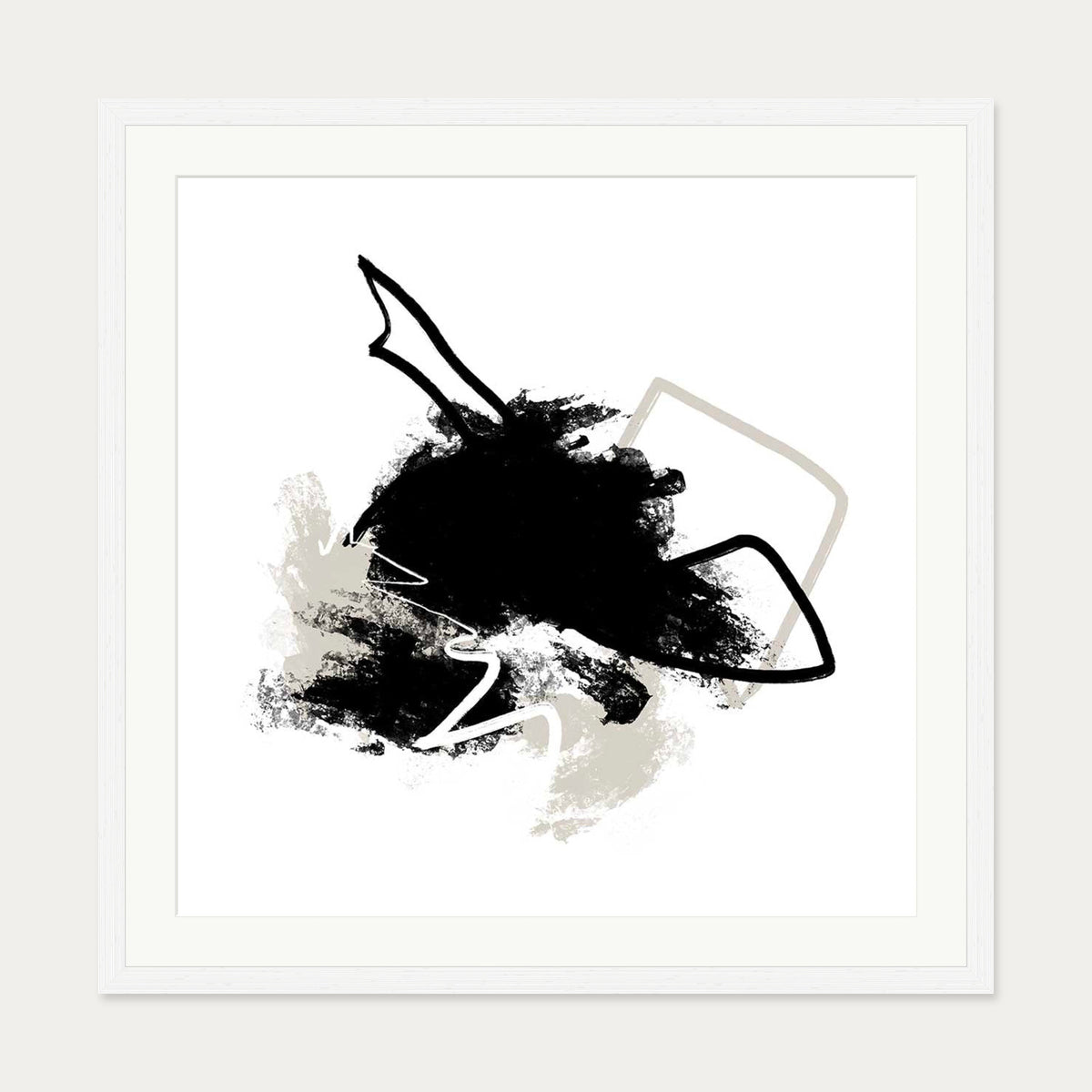 Skydance II Art Print — 70 x 70 cm — White Frame