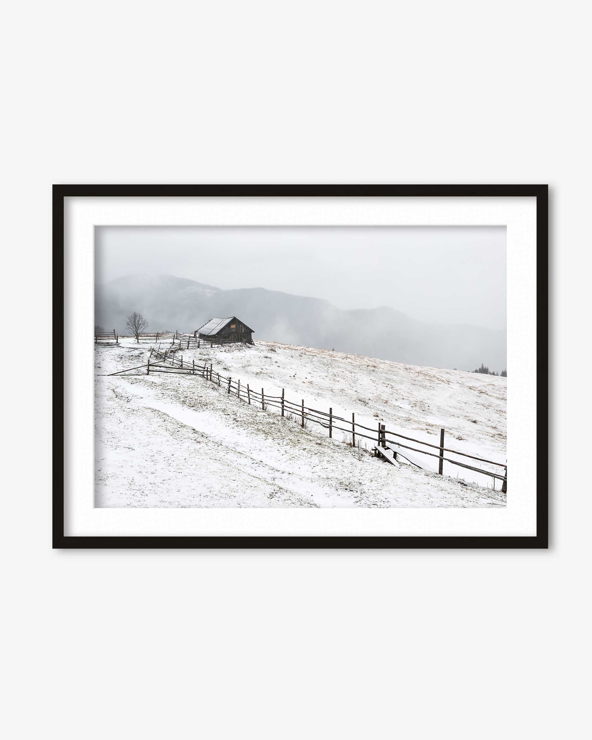 Snow Field Wall Art Print