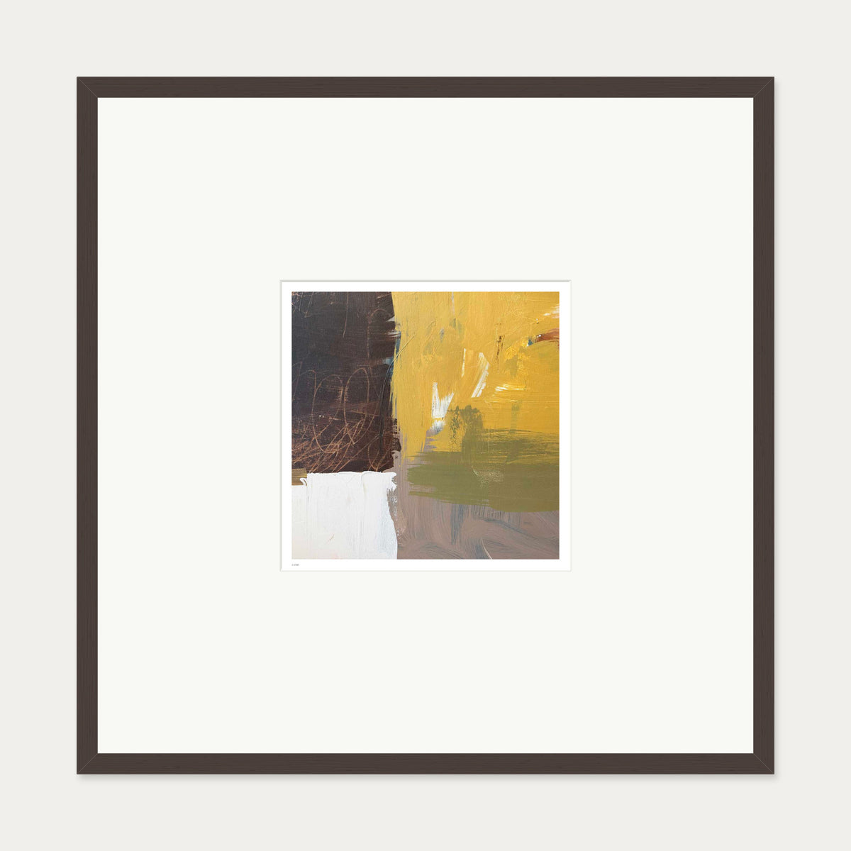 Solace IV Limited Edition Print — 70 x 70 cm — Brown Frame