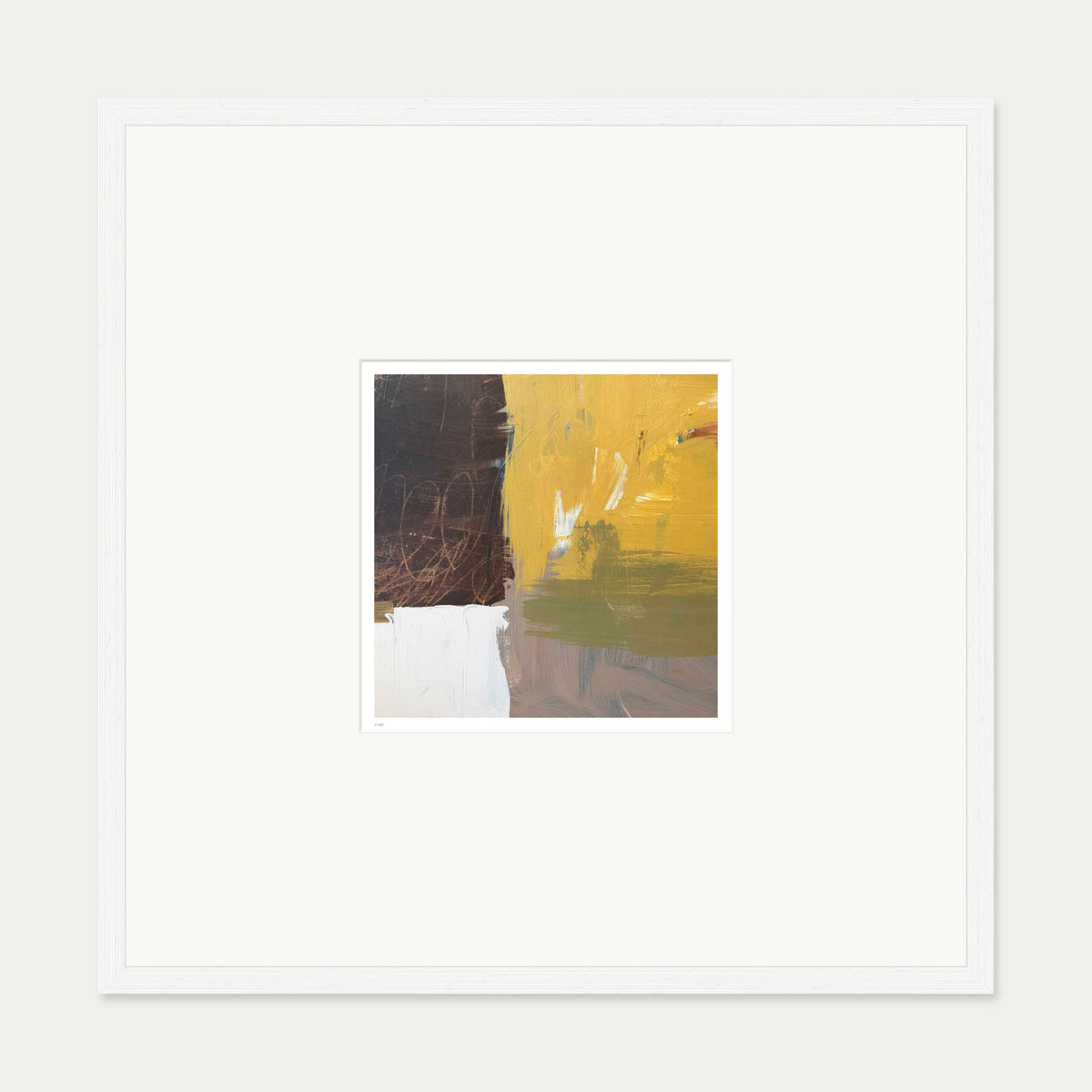 Solace IV Limited Edition Print — 70 x 70 cm — White Frame