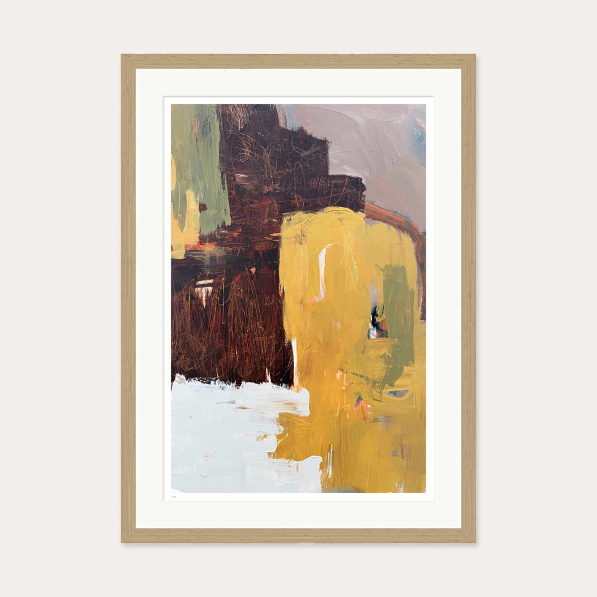 Solace VII Limited Edition Print — 50 x 70 cm — Oak Frame