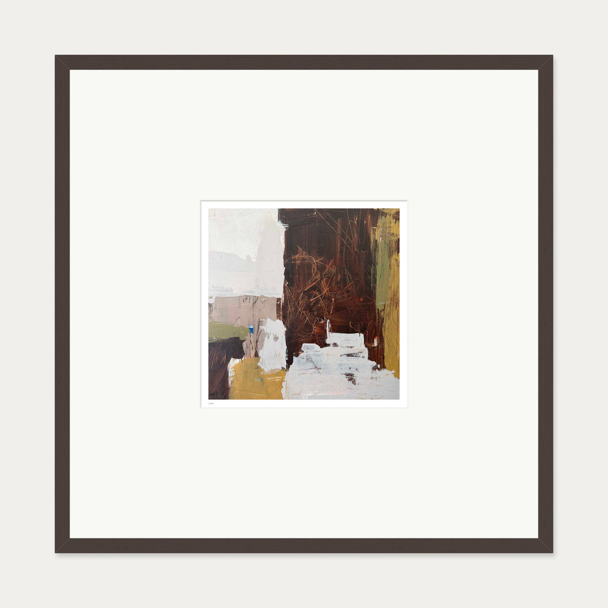 Solace VIII Limited Edition Print — 70 x 70 cm — Brown Frame
