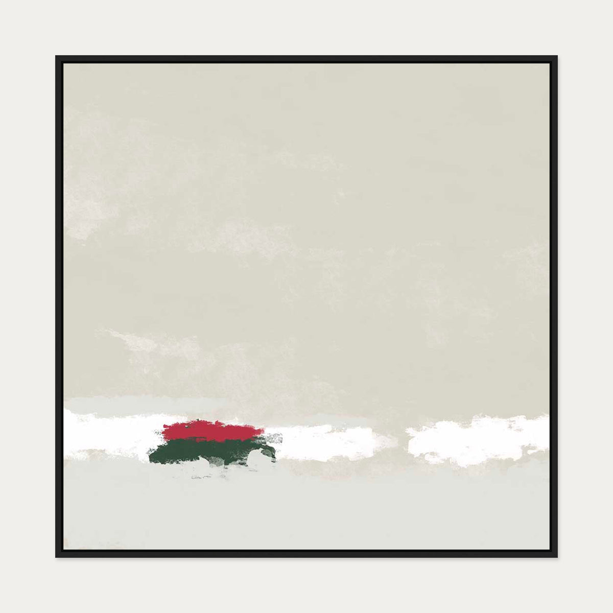 Solstice Canvas Art — 100 x 100 cm — Black Frame