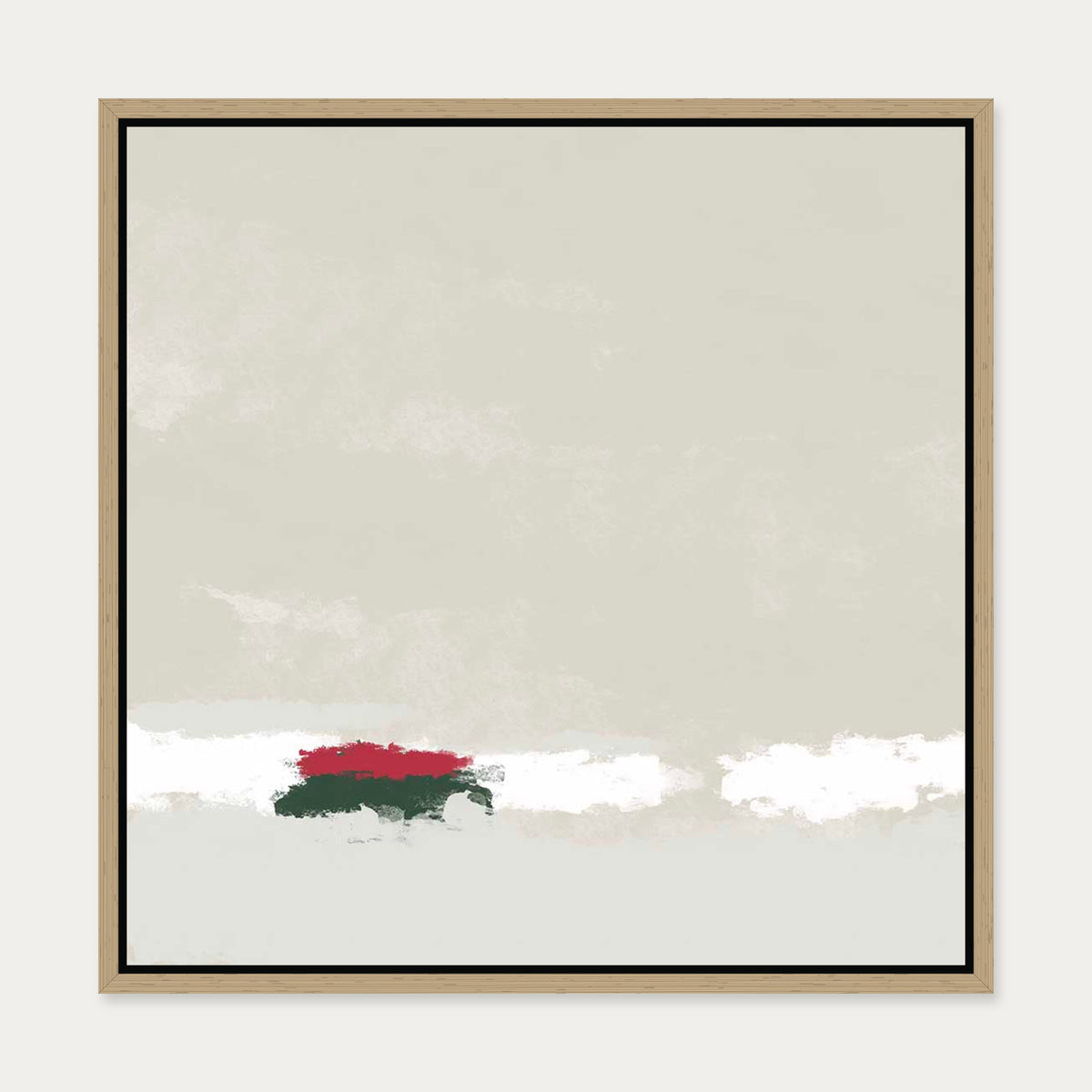 Solstice Canvas Art — 50 x 50 cm — Oak Frame