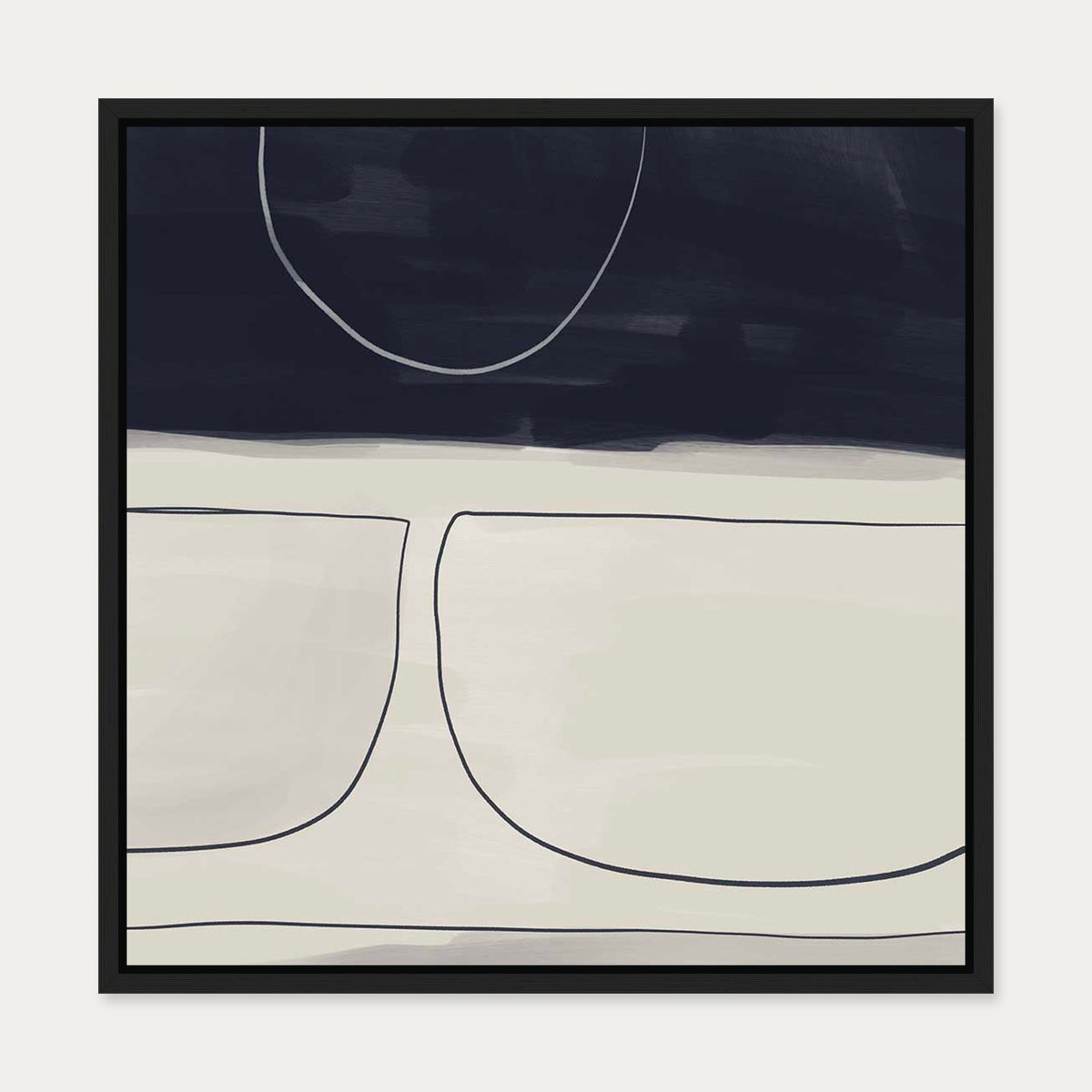 Still Life Study I Canvas Art — 50 x 50 cm — Black Frame