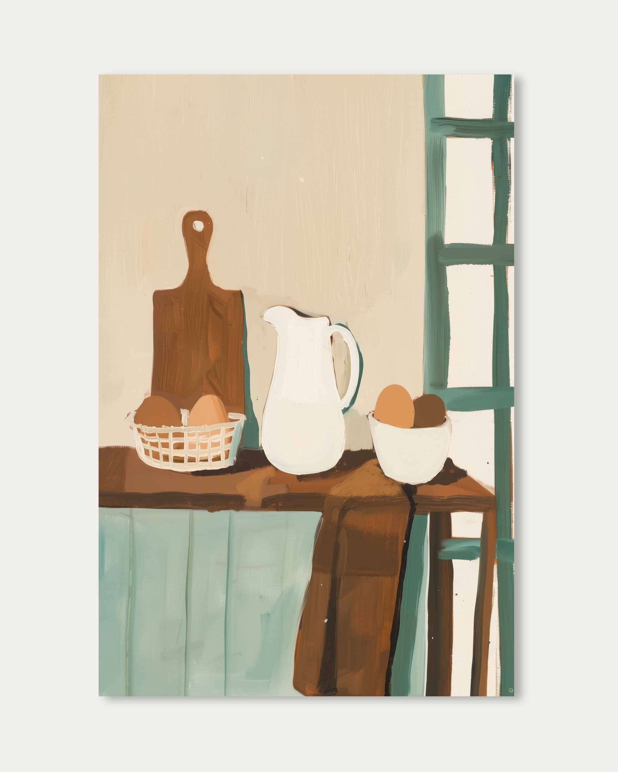 In The Kitchen Wall Art Print