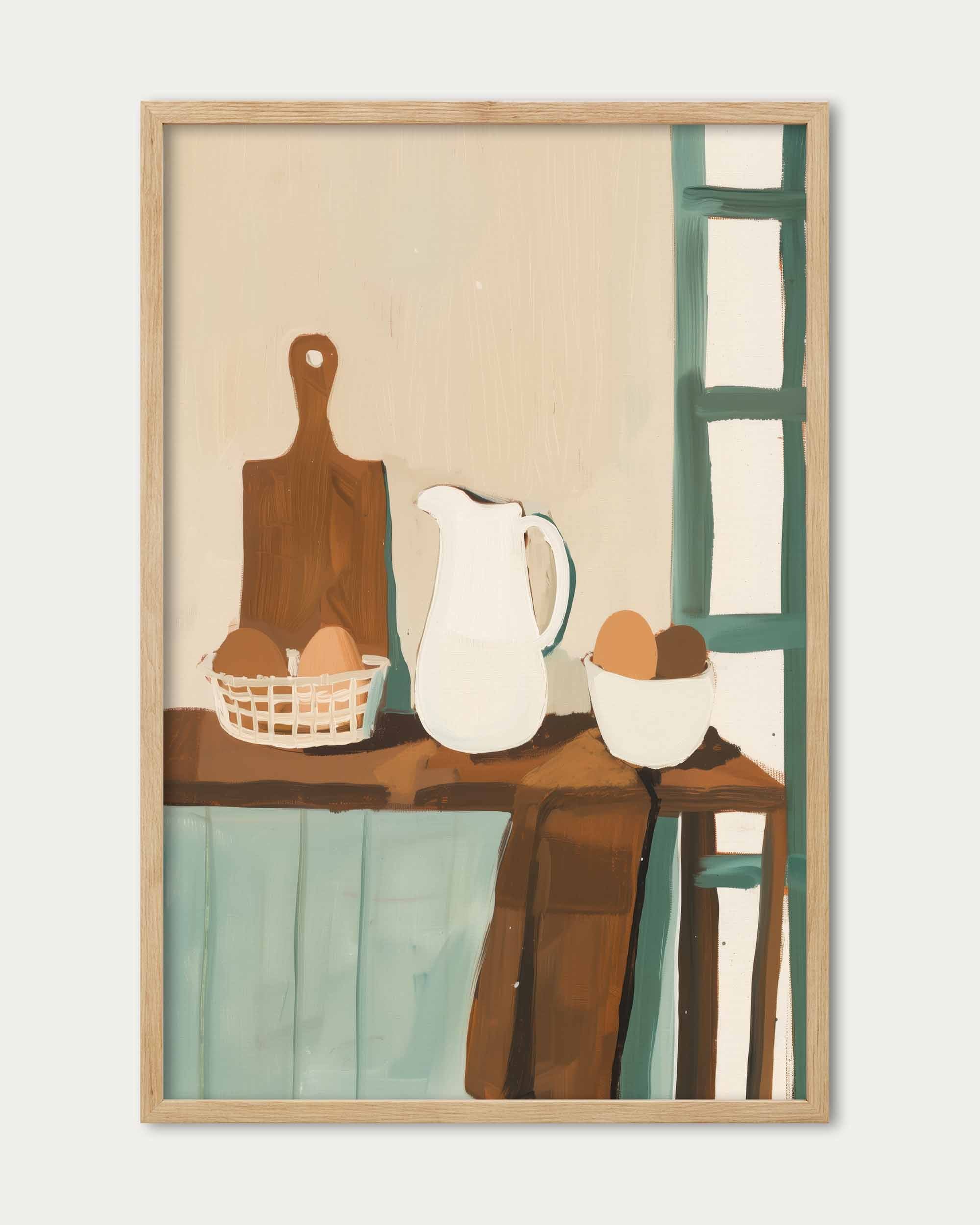 In The Kitchen Wall Art Print