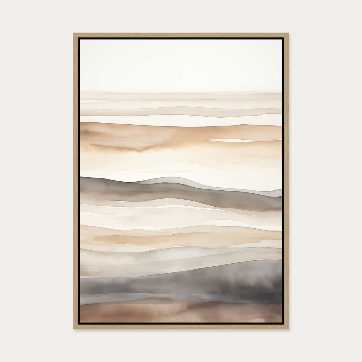 Strata Canvas Art — 50 x 70 cm — Oak Frame