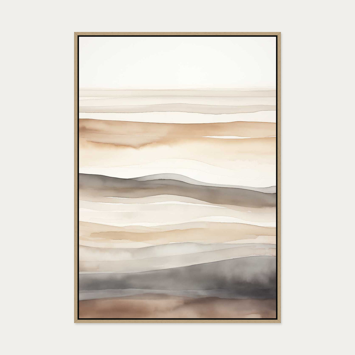 Strata Canvas Art — 70 x 100 cm — Oak Frame
