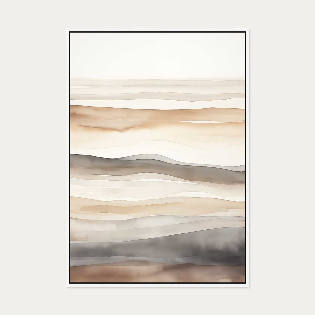 Strata Canvas Art — 70 x 100 cm — White Frame