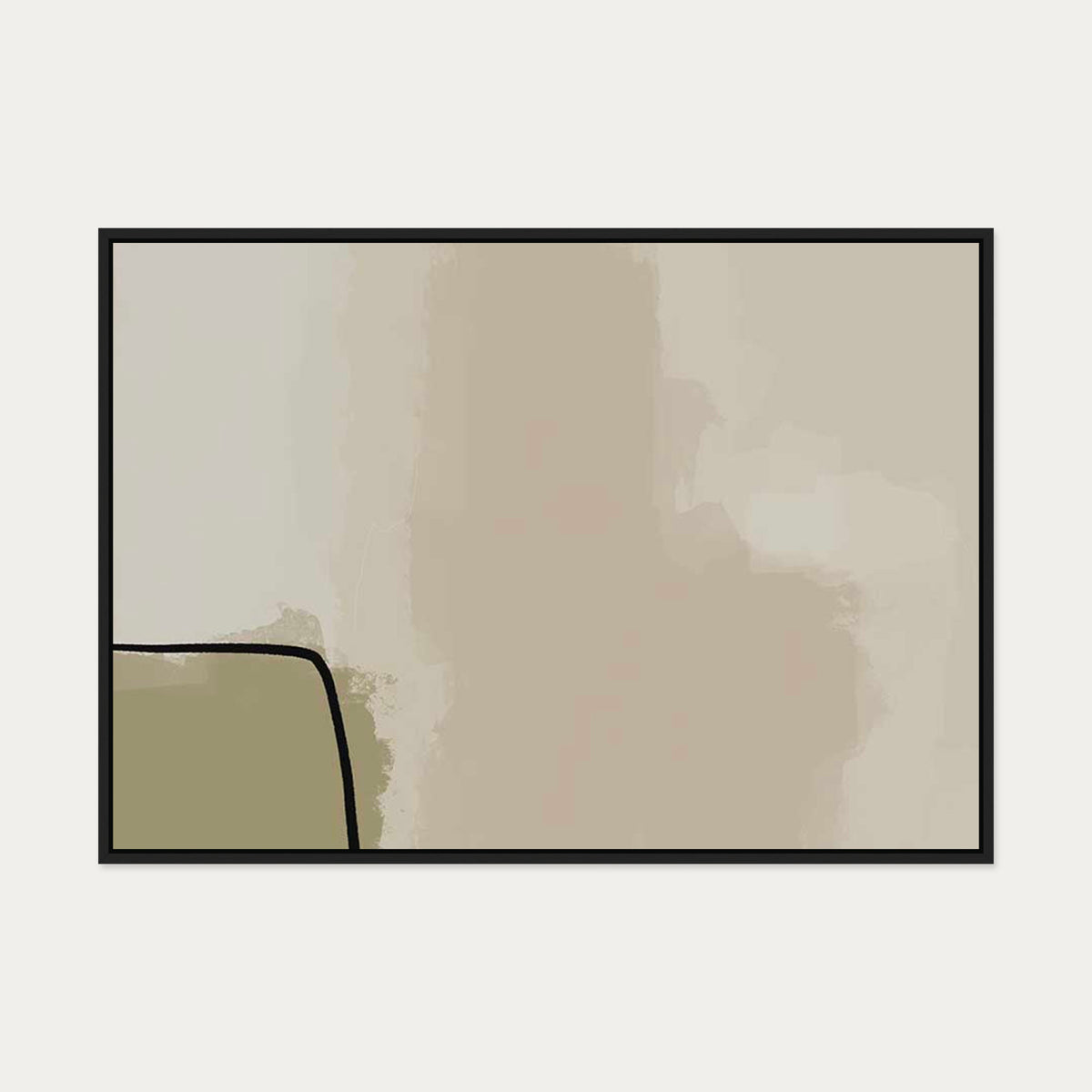 Summer Haze Canvas Art — 70 x 100 cm — Black Frame
