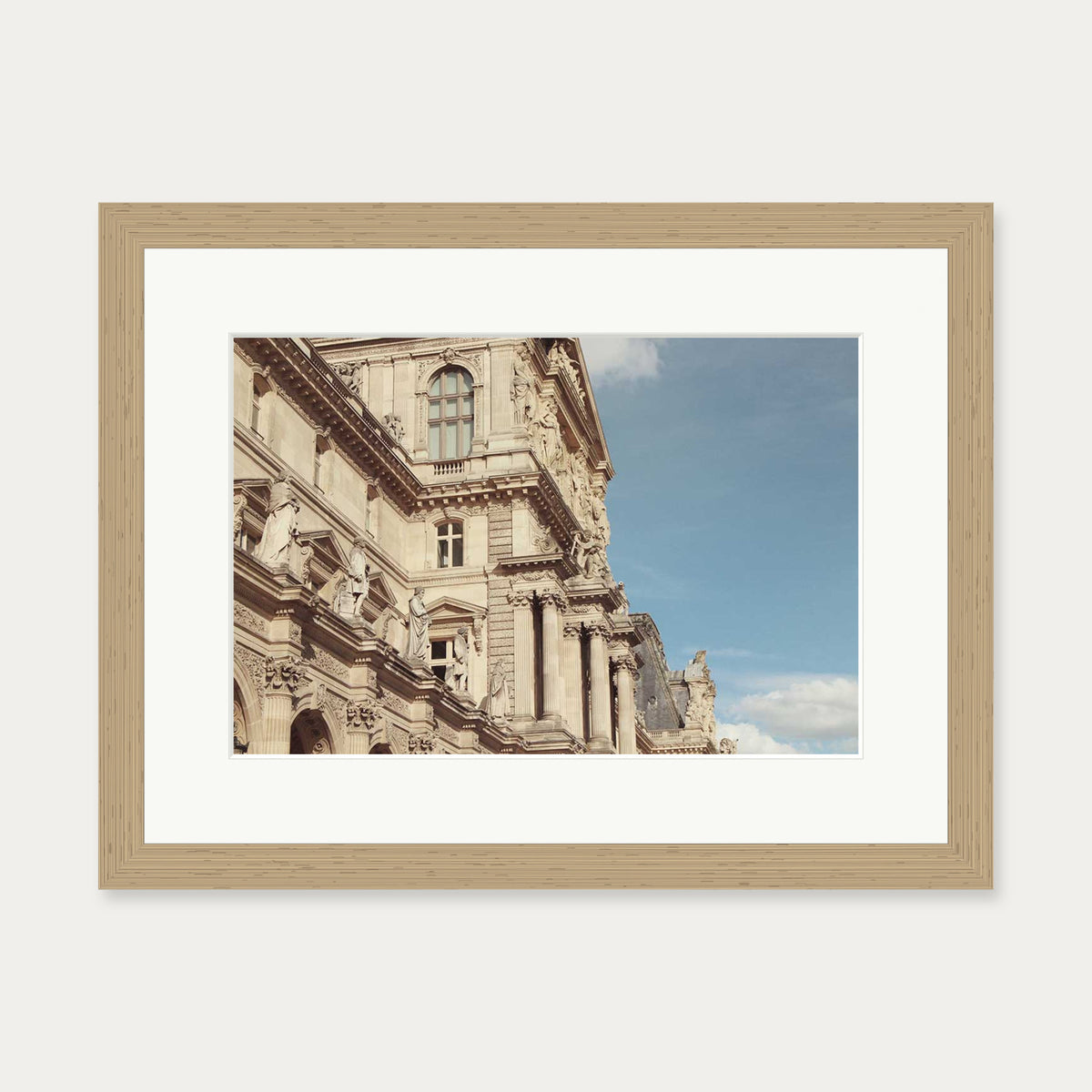 Summer In Paris II Art Poster — 30 x 40 cm — Oak Frame
