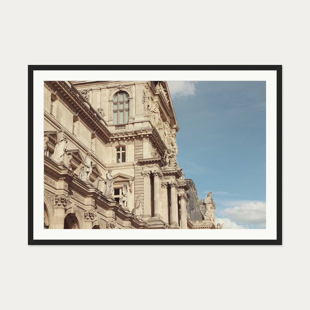 Summer In Paris II Art Poster — 70 x 100 cm — Black Frame
